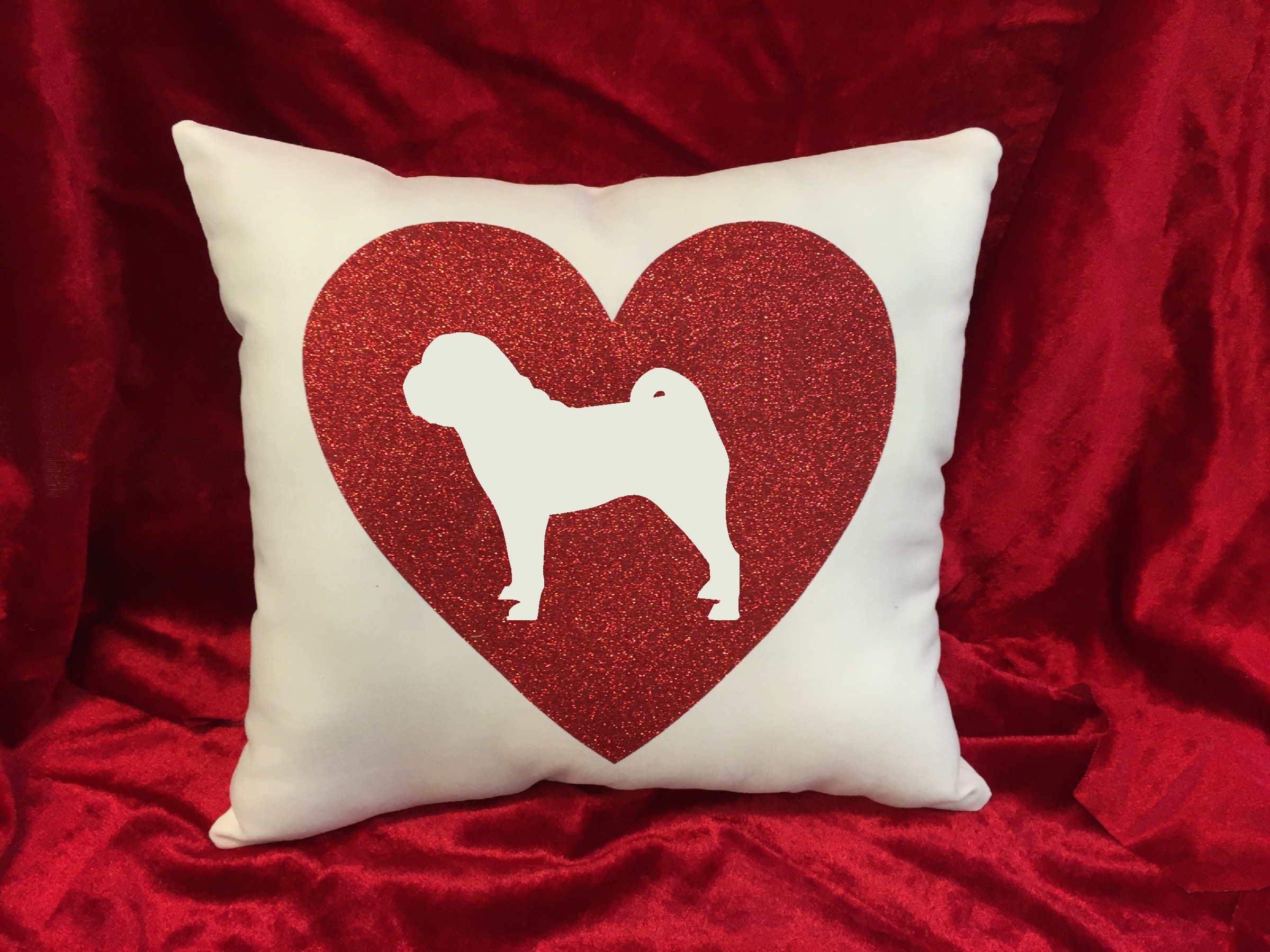 Dogs - Throw Pillow - Chinese Shar-Pei